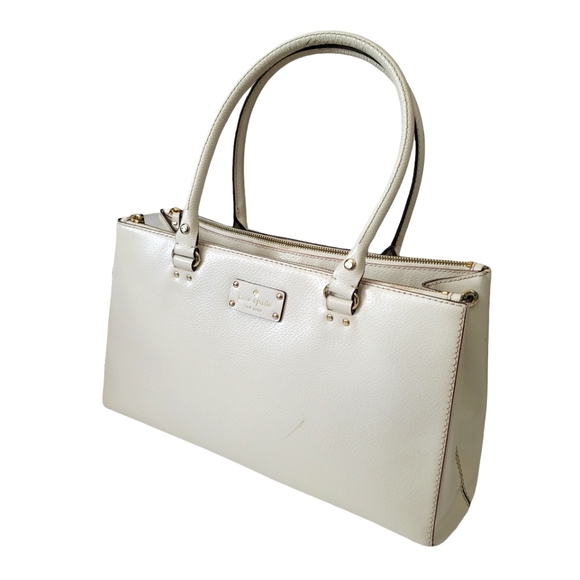 KATE SPADE Porcelain Martine Wellesley Leather Shoulder Bag - Picture 15 of 15